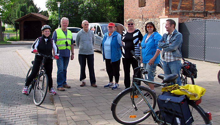 Teilnehmer zur Radtour des Heimatvereins Lostau 2015